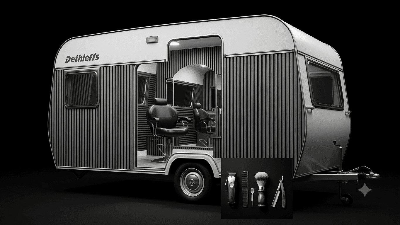 The Eglis Cut Club caravan